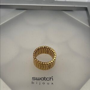 Swatch Bijoux Gold Toned Ring - size 5